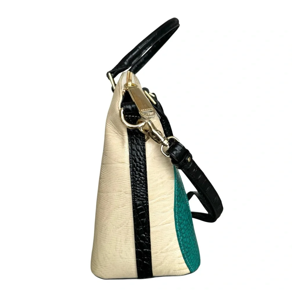 🆕 Brahmin Duxbury Satchel Turquoise Belem Shoulder Bag